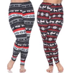 White Mark Women's Pack of 2 Plus Size Leggings. They can be paired with a dress or top for a simple, casual look. Made from a polyester, these leggings are comfortable and soft against the skin. White Mark Women's Pack of 2 Leggings are sold in a pack of 2. Plus Size Fleece Leggings, Red Moisture-wicking Yoga Pants, Fitted Moisture-wicking Red Leggings, Red Compressive Moisture-wicking Yoga Pants, Cheap Red Full-length Leggings, White Mark, Plus Size Leggings, Grey Pants, Black White Red