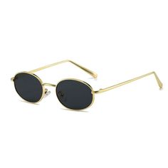 Oval Black Tint Gold Wire Frame Round Men's Women's Summer Glasses Vintage Hip Hop Fashion Unisex Trendy Retro 90's Shades Uv Protection Circle Sunglasses Versatile Circle Style: Whether You're Channeling The 70s, 80s Or 90s, These Oval Sunglasses Are A Great Addition To Your Wardrobe. The Black Round Glasses Design Is Timeless, Making Them Suitable For Both Polarized Sunglasses Women And Men. Polarized Sunglasses Men: Our Hip Hop Sunglasses For Men Are Polarized, Offering Uv 400 Protection. Per Black Round Glasses, Sunglasses Circle, Protection Circle, Hip Hop Sunglasses, Glasses Design, Summer Glasses, Circle Sunglasses, Polarized Sunglasses Women, Mens 90s