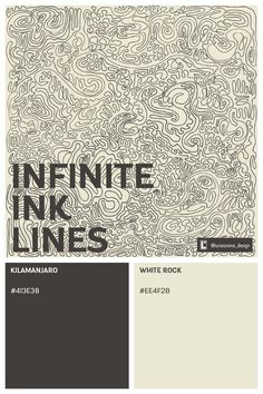 an image of infinite ink lines in black and white, with the words infinite ink lines on