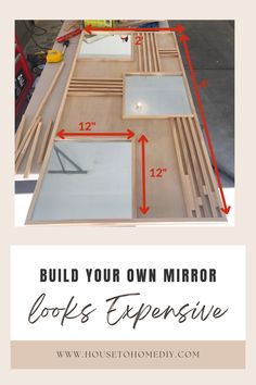 how to build your own mirror looks expensive