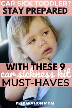 car sick kit toddler