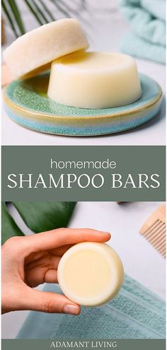 Discover the benefits of homemade shampoo bars with this easy-to-follow recipe from our DIY beauty recipes collection. These bars not only cleanse your hair but also incorporate natural remedies for various hair concerns, such as dryness or scalp health. Crafting your own shampoo bars allows for a personalized hair care experience that promotes natural living. Explore further natural herbs medicine, DIY bath products, and natural living at adamantliving.com Homemade Shampoo And Conditioner Bars, How To Make Conditioner Bars, Rosemary Shampoo Bar, Homemade Bar Shampoo, Diy Hair Growth Shampoo Homemade, Home Made Shampoo Bars, How To Make Organic Shampoo, Tallow Shampoo Bar Recipe, Melt And Pour Shampoo Bar Recipe