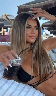 Blonde Summer, Dark Ombre, Summer Hair Highlights For Brunettes, Highlights Ombre, Highlights For Brunettes, Summer Hair Highlights