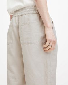 Take a laid back approach in the Hanbury Shorts. Made from a cotton-linen blend fabric with a drawstring waist. The lightweight material is ideal for easy spring dressing - just add sandals and a tee.  These shorts are designed to a straight fit Pullover Mid-rise Drawstring waist Straight fit Relaxed Summer Bottoms With Pull-on Style, Everyday Spring Bottoms With Drawstring, Relaxed Cotton Pants For Summer, Relaxed Cotton Bottoms For Summer, Summer Cotton Knee-length Shorts, Summer Cotton Bermuda Pants, Spring Bermuda Bottoms With Drawstring, Summer Cotton Pull-on Shorts, Summer Bermuda Cotton Pants