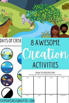 the 8 awesome creation activities for kids to do with each other, including an animal theme