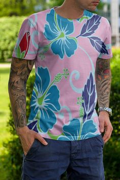 His and hers Hawaiian print T-shirt, Hawaiian shirts, mens t-shirts, Hibiscus t-shirts,surf shirts,P Vintage Floral Shirt, Hawaiian Designs, Surf Shirt, Tropical Shirts, Wholesale Shirts, Casual Summer Tops, Floral Print Shirt, Hawaiian Print