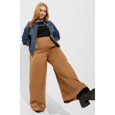 Torrid Wide Leg Satin High Rise Pant Brown Plus Size 00 Regular (Short) #G36284. Condition Is New With Tags. Shipped With Usps Ground Advantage. Wide Leg Pants Outfit Plus Size, Satin Pants Outfit, Plus Size Wide Leg Pants, Wide Leg Pants Plus Size, Wide Leg Pants Outfit, Plus Zise, Gender Fluid Fashion, Orange Fits, Plus Size Work