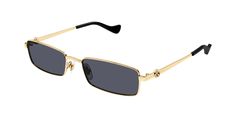 GOLD|GREY Classic Gucci Luxury Shield Sunglasses, Chic Gold Gucci Sunglasses, Gucci Gold Tinted Sunglasses, Gucci Gold Sunglasses With Gradient Lenses, Gucci Gold Sunglasses With Uv Protection, Luxury Eyewear, Gucci Sunglasses, Gold Sunglasses, Gucci