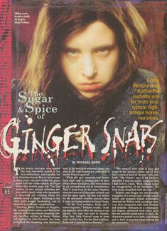 a magazine cover with an image of a young man in the middle of his face