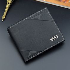 Leather Billfold, Man Purse, Leather Passport Cover, Billfold Wallet, Pu Leather Wallet, Leather Bifold Wallet, Money Bag, Card Holder Wallet