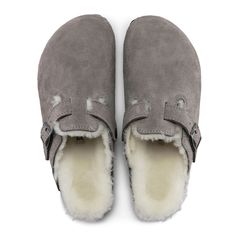 Slip your feet into these shearling Birks, and you'll instantly discover your new fave winter clogs. Boston Shearling, Birkenstock Boston Shearling, Birkenstock Men, Suede Clogs, Birkenstock Women, Birkenstock Boston, Birkenstock Boston Clog, Leather Clogs, House Shoes