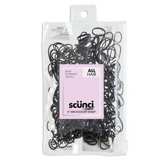 Let the power of polybands transform your look from messy to dressy! With 300 mixed-size, black polybands, you’ll always have plenty on hand to help you look your best whether you’re at work or working out, on a date or on a jog. Comes in a reusable zippered pouch. About scünci Hair Accessories When it comes to keeping your look on trend, scünci has you covered with today’s hottest hair accessories, including stylish bows, claw clips, headbands, super-comfy scrunchies, glitzy bobby pins, glam cl Stylish Headbands, Elastic Hair Ties, Zippered Pouch, Claw Clips, Hair Elastics, Look Your Best, Claw Clip, Hair Tools, Beauty Care