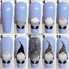 Rare Nail Designs, Classy Nail Art Ideas, Pretty Nail Art Designs, Nail Art Designs Videos, Holiday Nail Art, Manicure Nails