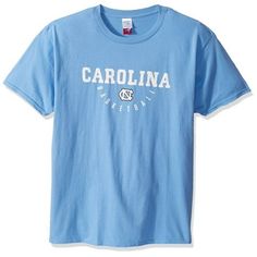 a light blue shirt with the word carolina on it and an image of a cat