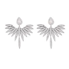 elegant, shiny, luxury, chic Phoenix Design, Angel Wing Earrings, Daily Hairstyles, Wing Earrings, Crystal Stud Earrings, Crystal Drop Earrings, Stone Cuts, Lotus Flower Tattoo, Crystal Earrings