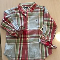 New With Tags Attached. Ralph Lauren Boys Plaid Shirt 4/4t. 39-41 1/2in 35-39lbs Long Sleeve Shirt With Button Closure For Playtime, Casual Shirt With Button Closure For Playtime, Casual Buttoned Shirt For Playtime, Casual Playtime Shirt With Buttons, Ralph Lauren Red Button-up Top, Red Button-up Ralph Lauren Top, Ralph Lauren Red Collared Shirt, Red Ralph Lauren Collared Shirt, Red Collared Ralph Lauren Shirt