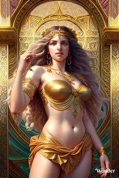 The goddess of beauty and adornment Deity Art, Megan Fox Body, The Goddess Of Beauty, Athena Greek Goddess, Spark Art, Greek Goddess Art, Greek Goddesses, Girl Avatar