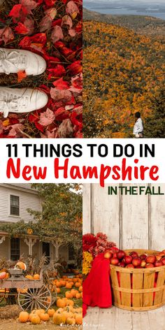 an image of the cover of 11 things to do in new hampshire in the fall