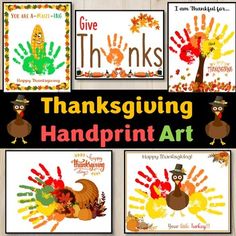 thanksgiving handprint art for kids to make