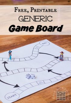 the free printable game board for kids to play with and learn how to use it