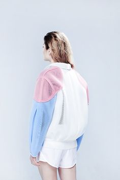 Pastel Jacket, Jacket Trend, Pastel Style, Eleven Paris, Design Moda, Sport Jacket, A Jacket, Pink Lady, Sports Luxe