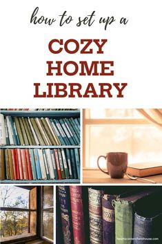 how to set up a cozy home library