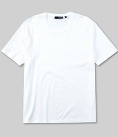 Murano Liquid Luxury Interlock Short-Sleeve Tee | Dillard's Mock Up T Shirt, Plain Tee Shirts, Old Wardrobe, Plain White Shirt, Plain White T Shirt, Kaos Oblong, White Tshirt Men, White Tee Shirts, Blank T Shirts