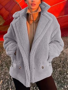 This In Style Sherpa Fleece Long Sleeve Jacket is sure to keep you warm and cozy. Its wool-blend fabric and sherpa fleece construction provides superior insulation and comfort for all-day wear. The jacket is also easy to care for and requires minimal maintenance. Get ready to experience true comfort and warmth! 100% Polyester Imported Button closure Machine Wash Brand Size Dress Bust Waist Hip XS 0-2 31-32.5'' 23-24'' 31-34" S 4--6 33-35'' 25-26'' 35-37" M 8--10 35-36'' 27-28'' 38-39" L 12--14 3 Cozy Warm Gray Outerwear, Cozy Outerwear With Faux Fur Lining For Winter, Winter Fleece Outerwear With Fleece Lining, Warm Fleece Winter Outerwear, Warm Fleece Outerwear For Winter, Winter Solid Fleece Jacket With Fleece Lining, Winter Solid Color Fleece Jacket With Fleece Lining, Winter Fleece Jacket With Fleece Lining, Warm Winter Fleece Outerwear