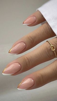 Kutek Disney, Cute Pink Nails, Fake Nails Designs, Milky Nails, Nude Nail Designs, Nagel Tips, Casual Nails, Almond Nails Designs, Almond Nail