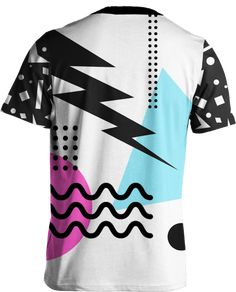 Shockwave Tee All Over Print Tee T6 Sporty White Printed T-shirt, Summer Sports Shirt With Sublimation Print, Sports Graphic Tee With Sublimation Design, Casual Sports T-shirt With All Over Print, White Sports Shirt With All Over Print, Summer Sports T-shirt With All Over Print, Summer Graphic Print Sublimation Design With Relaxed Fit, Summer White Sublimation Design With Screen Print, Sporty Short Sleeve Graphic Shirt