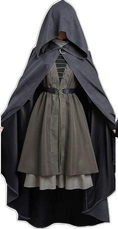 Ren Faire Outfits, Uniform Outfits, Cape Cloak, Dress Cape, Fair Outfits, Figure Dress, Fest Outfits, Clothing Design Sketches, Party Suits