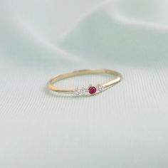 Our Gold Diamond/Ruby Ring features 0.02 carats of white diamond set in 14k yellow gold. In stock. Ships out in 48 hours. Material type 14k solid gold Stone 100% natural Diamond 100% natural Ruby Gemstone Packaging Letrém logo jewelry gift box Delivery Free standard shipping Ruby Wedding Ring, Ruby Wedding Rings, Wedding Ring Diamond, Logo Jewelry, Ring Ruby, Ruby Wedding, Stylish Rings, Gold Stone, Rose Gold Jewelry