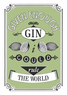 the gin club logo is shown in black and white, with an ornate border around it