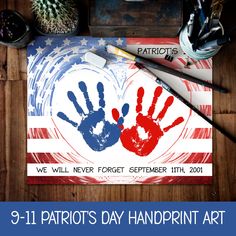 an image of a patriotic handprint art project