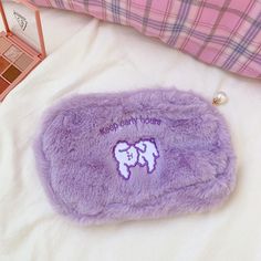 Brand Name: bentoyMain Material: FlannelOrigin: CN(Origin)CN: ZhejiangStyle: CasualMaterial Composition: plushPattern Type: CartoonClosure Type: zipperModel Number: D33Item Type: Cosmetic CasesShape: PillowItem Weight: 0.9gGender: Women,Girls,Female,LadiesUse: Sanitary Napkins Package PouchStyle: Fashion ,Protable, Fresh ,lovelyApprox Size: 24.5*18cm Purple Pouch, Makeup Storage Organizer, School Pencil Case, Cute Pencil Case, Makeup Storage Organization, Pink Gift Box, Plush Bags, Bear Dog, Red Gift