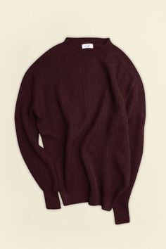 Color: Burgundy Classic Brown Ribbed Sweater, Wool Ribbed Polo Sweater For Workwear, Classic Ribbed Wool Sweater, Casual Ribbed Cashmere Turtleneck, Classic Wool Ribbed Polo Sweater, Classic Ribbed Wool Polo Sweater, Classic Ribbed Cashmere Sweater, Classic Wool Ribbed Turtleneck, Classic Ribbed Wool Turtleneck