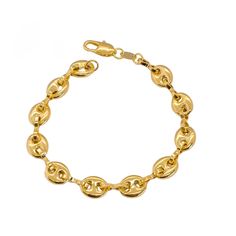 The Hollow Puff Mariner Link Bracelet Bracelet is the perfect blend of class and sophistication. Break free from the ordinary with this beautifully crafted piece, made with 18k Gold Filled material. The intricate open-link design adds a touch of elegance to any look, making it an ideal accessory for all occasions. It's the perfect complement to any outfit - casual or formal. Enhance your style with this exquisite bracelet- a true reflection of your impeccable taste. -18K Gold Filled -Open Link B Bangles Collection, Link Design, The Hollow, Ring Sale, Affordable Jewelry, Break Free, Chain Ring, Toe Rings, Outfit Casual