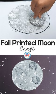 this is an easy and fun project for kids to do with the moon in space