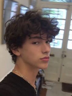 Messy Hair Boy, Brown Hair Boy, Male Haircuts Curly, Men Haircut Curly Hair, Wavy Hair Men, Boys With Curly Hair, Corte De Cabelo Masculino, Fluffy Hair, Curly Hair Men