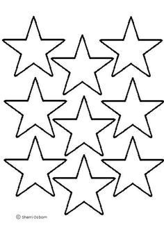 five stars are arranged in the shape of a star