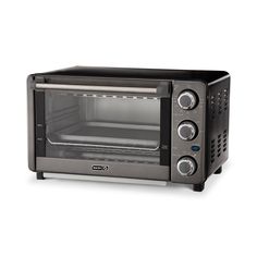 an image of a toaster oven with the door open