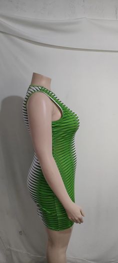 5xl Sleeveless Printing Bodycon Tank Mini Dresses Green Sleeveless Bodycon Dress, Sleeveless Green Bodycon Summer Dress, Sleeveless Green Bodycon Dress For Spring, Spring Green Sleeveless Bodycon Dress, Green Sleeveless Bodycon Dress For Beach, Striped Sleeveless Fitted Bodycon Dress, Fitted Sleeveless Striped Bodycon Dress, Fitted Striped Sleeveless Bodycon Dress, Green Stretch Sleeveless Dress