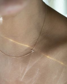 14k Gold Initial Necklace, Letter Necklace Initials, Initials Necklace, Sideways Initial Necklace, Minimalist Necklace Gold, Gold Initial Necklace, Gold Armband, Initial Necklace Gold, 14k Gold Necklace