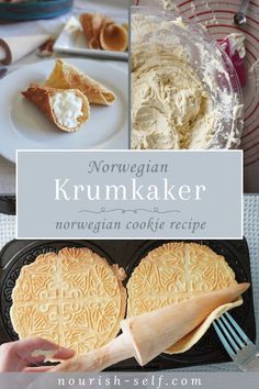 norwegian krumkaker is an easy, no - bake cookie recipe