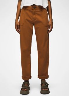 Sancho Boyfriend Pant | Pants | prAna Trousers Women Casual, Boyfriend Pants, Trouser Outfit, Relaxed Trousers, Autumn Clothes, Cuffed Pants, Outdoor Clothing, Cotton Pants, Outdoor Outfit