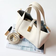 Free U.S. shipping. Style:  , color:White, suite for season：Spring, Summer, Autumn ，Party, Travel, Work, Material Genuine Leather, Beige Genuine Leather Chic Basket Bag Crossbody Small Tote Bags Professional Bag, Cover Style, Everyday Tote, Leather Bucket Bag, Leather Bucket, Basket Bag, Genuine Leather Bags, Small Tote, Leather Items