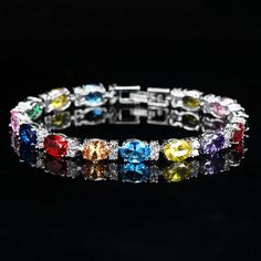 If you re looking for a fine jewelry which looks sepecial, precious stone please consider cubic zirconia in bridal bracelet which suitble for wedding jewelry set/Party Jewelry Blue Crystal Bracelet, Colour Stone, Gemstone Bangle, Mobile Screen, Bangle Bracelets With Charms, Bridal Bracelet, Fine Jewelry Bracelets, Sterling Silver Bangles, Accessories Fashion