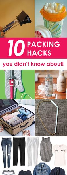 the top ten packing hacks you didn't know about in this postcard