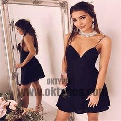 Sexy Backless Spaghetti Straps Black Short Homecoming Dresses Under 100, TYP0615 Homecoming Dresses Under 100, Short Homecoming Dresses, Wedding Gloves, Satin Wedding, Homecoming Dresses Short, Tulle Wedding Dress, Hoco Dresses, Tulle Fabric, Homecoming Dress