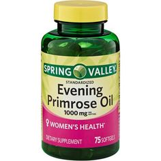 Spring Valley Evening Primrose Oil Dietry Supplement Softgels, 1000 mg, 75 count Evening Primrose Supplement, Folic Acid Tablets, Toenail Fungus Remedies, Healthy Supplements, Spring Valley, Primrose Oil, Hair Vitamins, Evening Primrose Oil, Nail Fungus